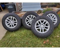 Set of 4.Goodyear Fortitude HT 265/65R18 tires with 18