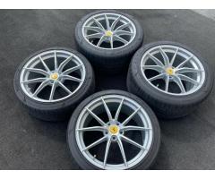 Ferrari-812-Superfast-Wheels-20-Forged-Matte-Grey-Racing-Wheels-Tires-Rims-OEM